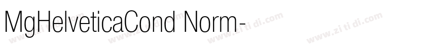 MgHelveticaCond Norm字体转换